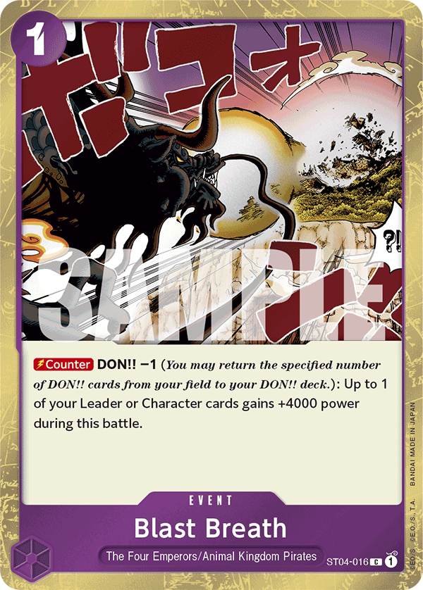 Blast Breath One Piece card