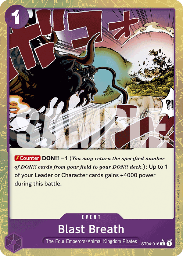 Blast Breath One Piece card