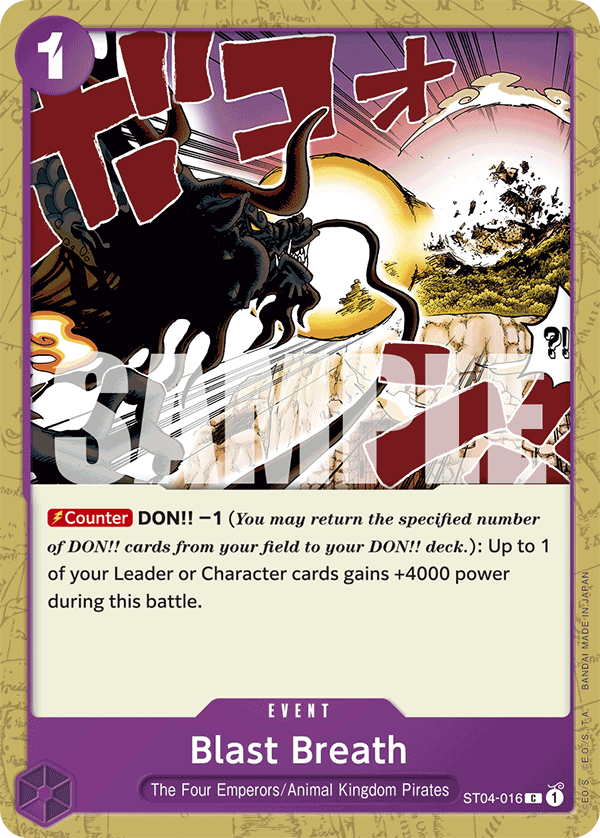 Blast Breath One Piece card