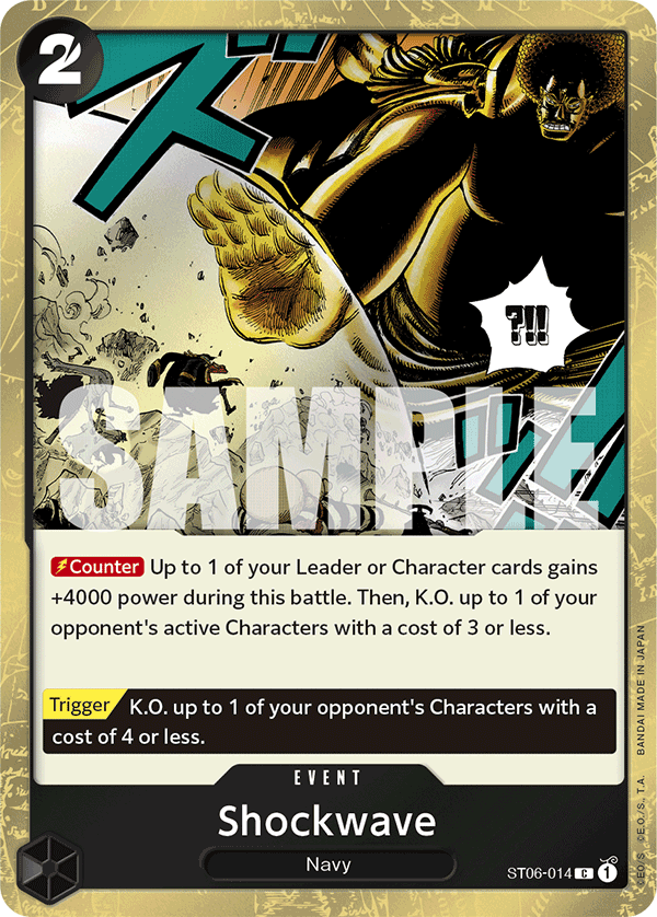 Shockwave One Piece card