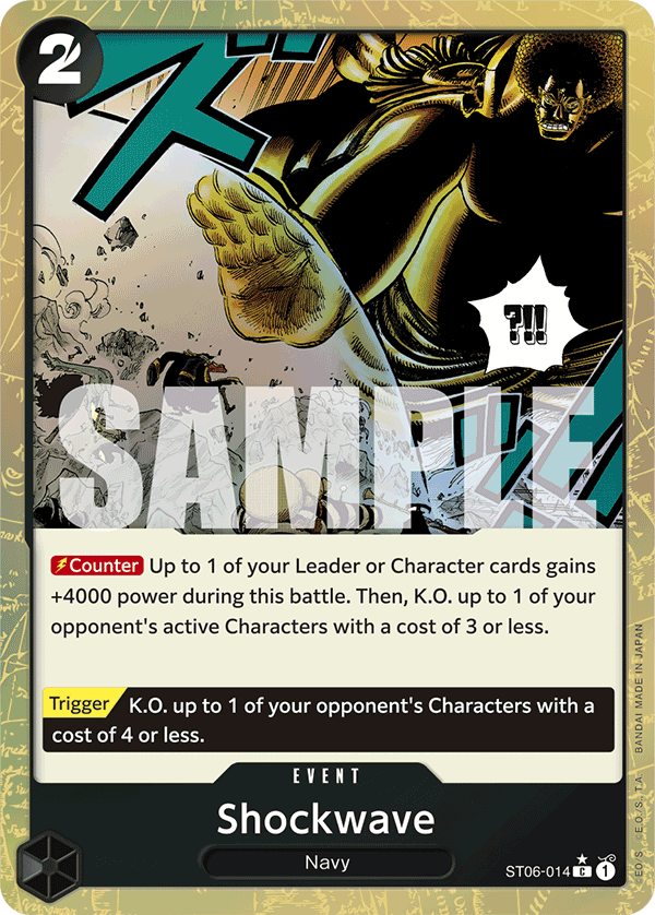 Shockwave One Piece card
