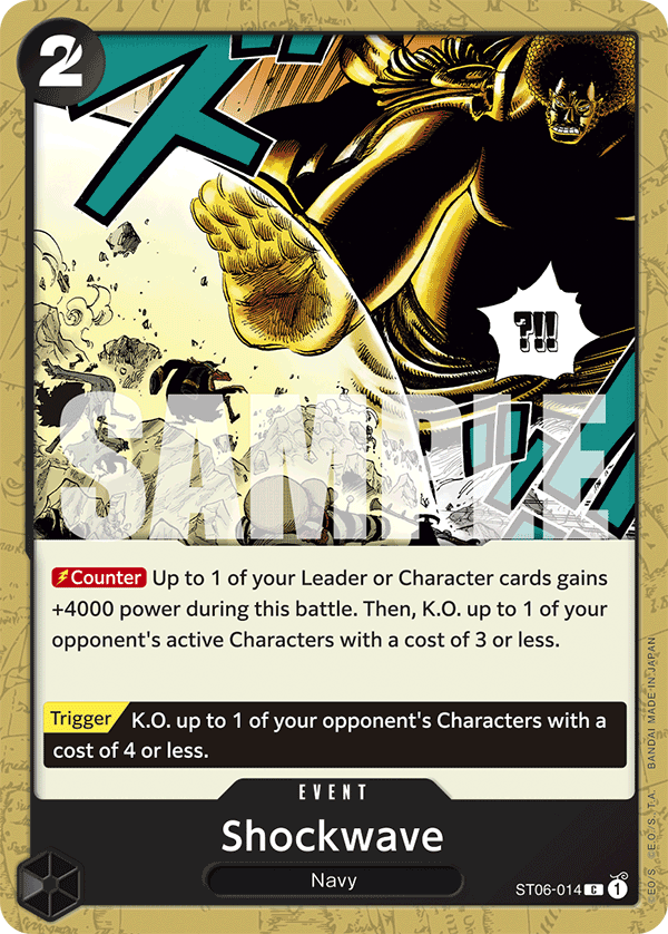 Shockwave One Piece card
