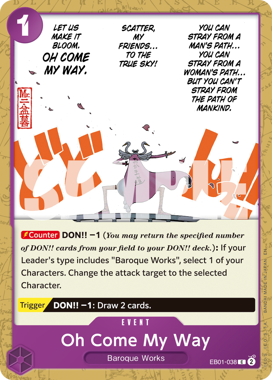 Oh Come My Way One Piece card