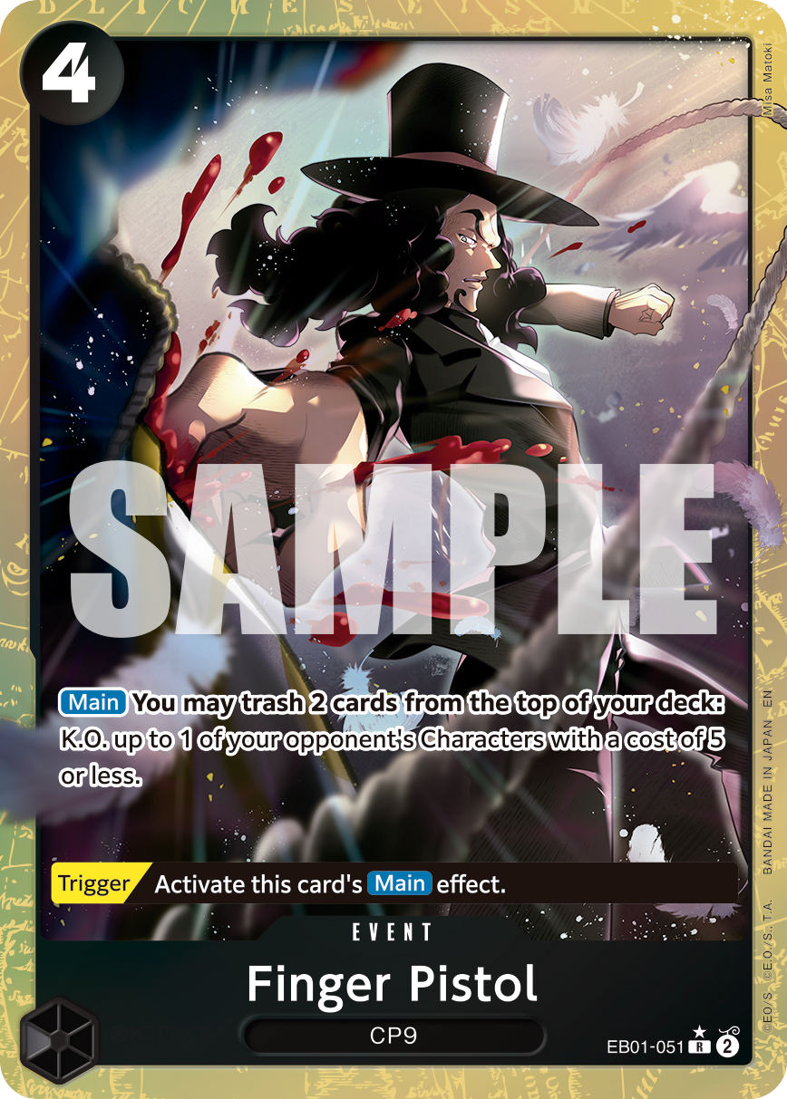 Finger Pistol One Piece card