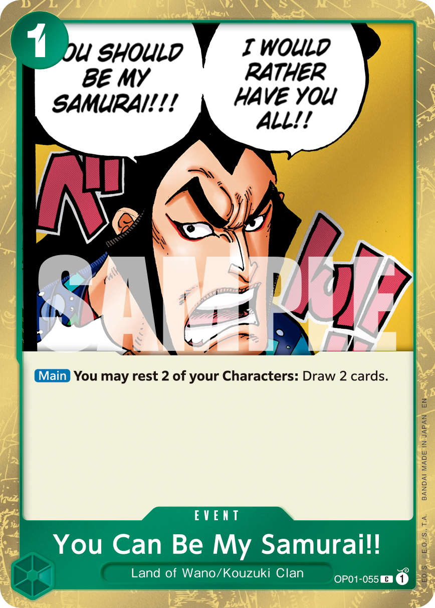 You Can Be My Samurai!! One Piece card