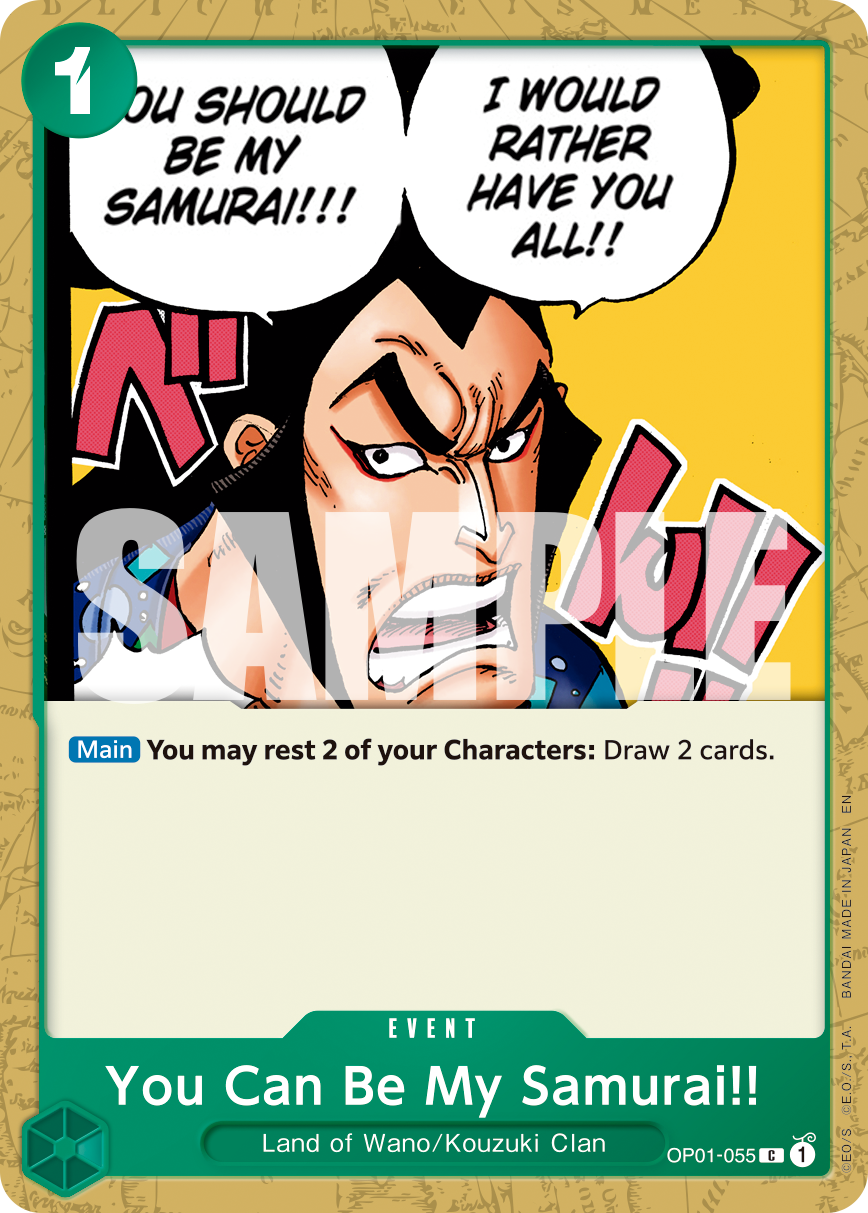 You Can Be My Samurai!! One Piece card