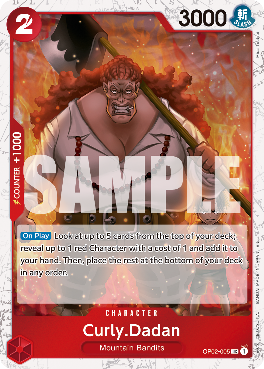 Curly.Dadan One Piece card