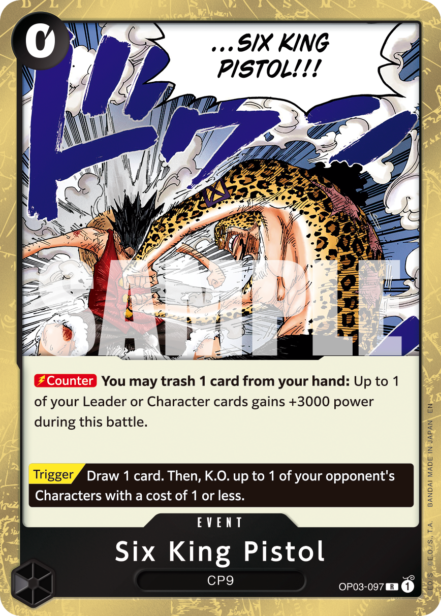 Six King Pistol One Piece card