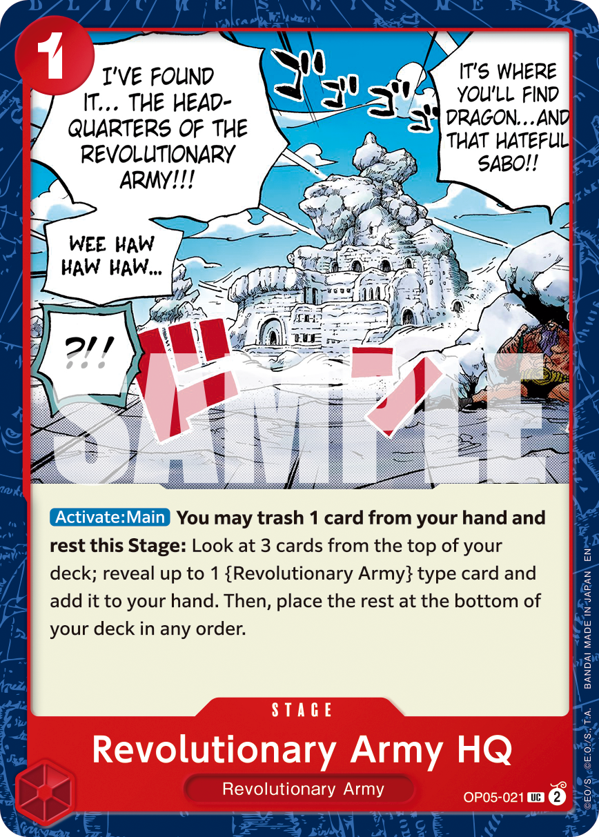 Revolutionary Army HQ One Piece card