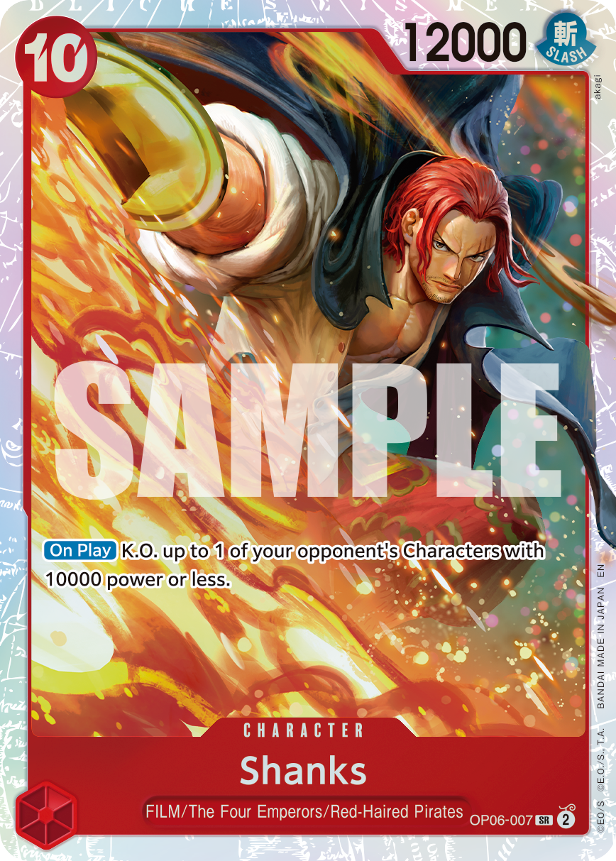 Shanks One Piece card