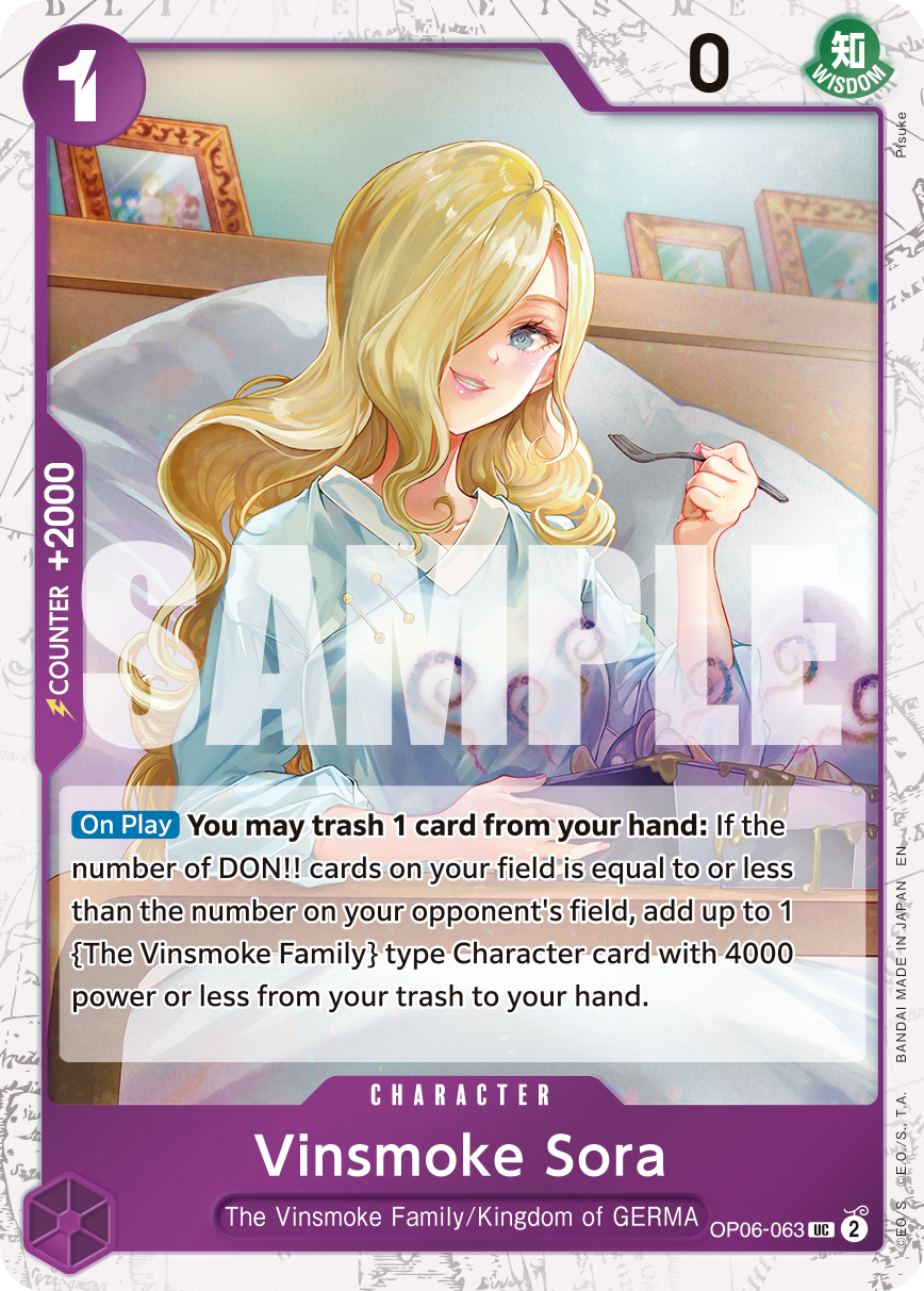 Vinsmoke Sora One Piece card