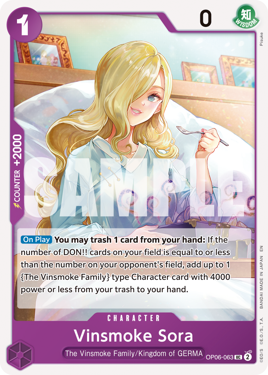 Vinsmoke Sora One Piece card