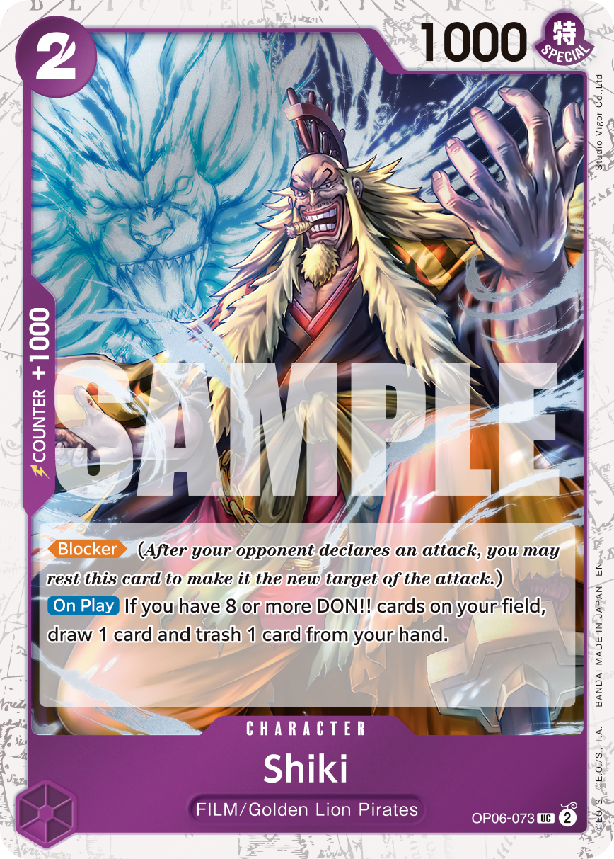 Shiki One Piece card