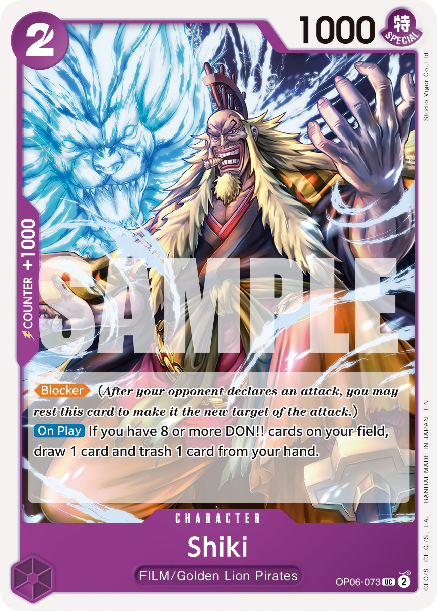 Shiki One Piece card