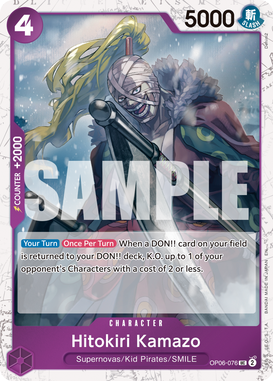 Hitokiri Kamazo One Piece card