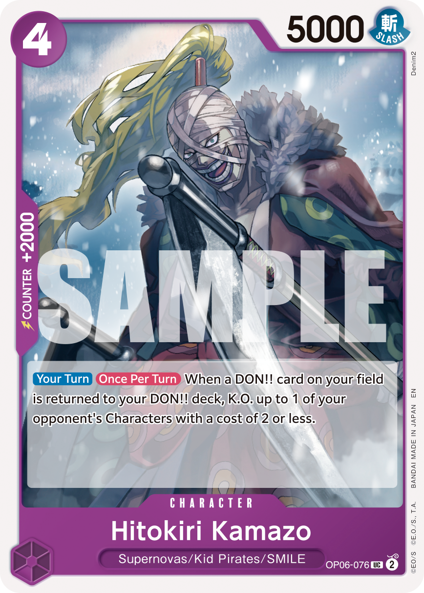 Hitokiri Kamazo One Piece card