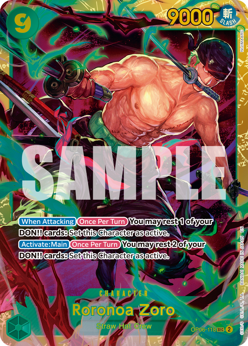 Roronoa Zoro One Piece card