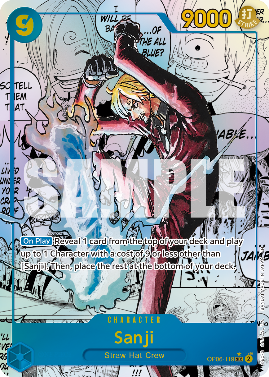 Sanji One Piece card