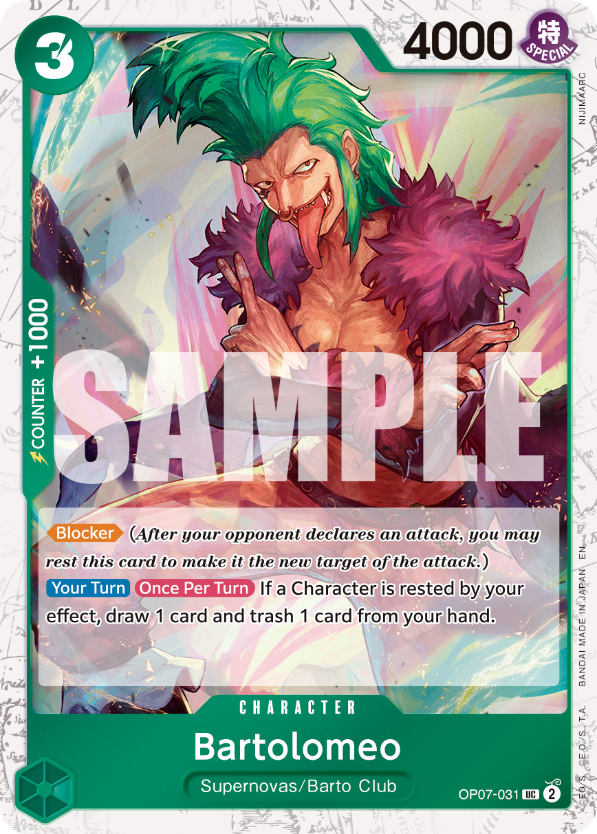 Bartolomeo One Piece card