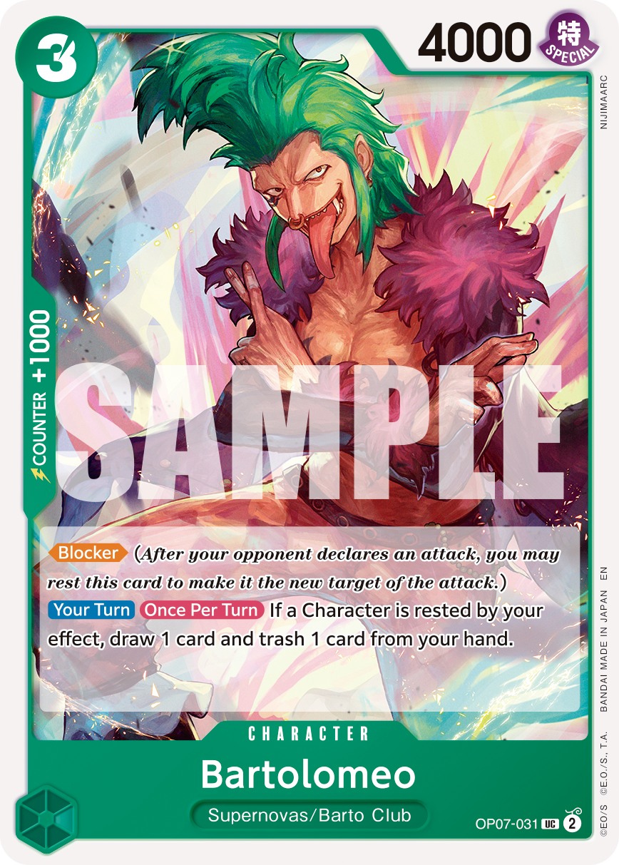 Bartolomeo One Piece card