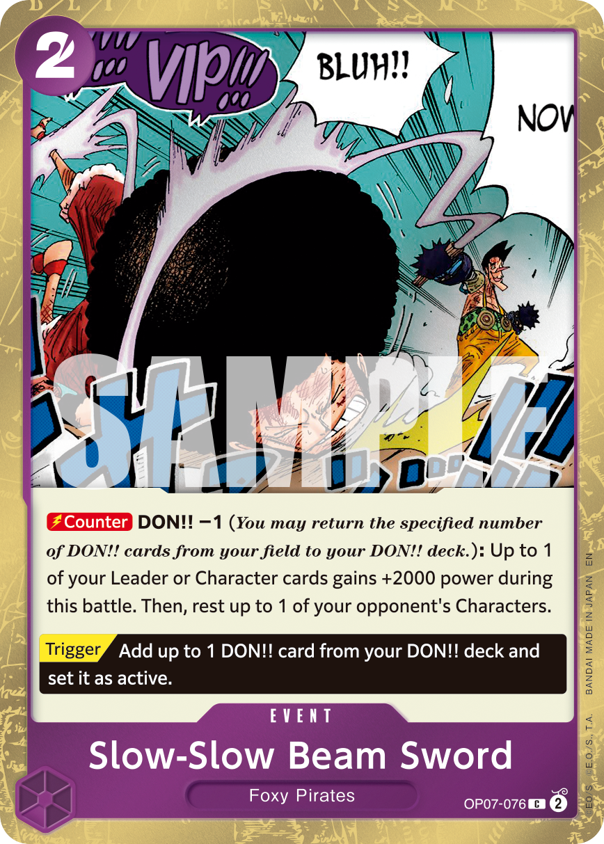 Slow-Slow Beam Sword One Piece card