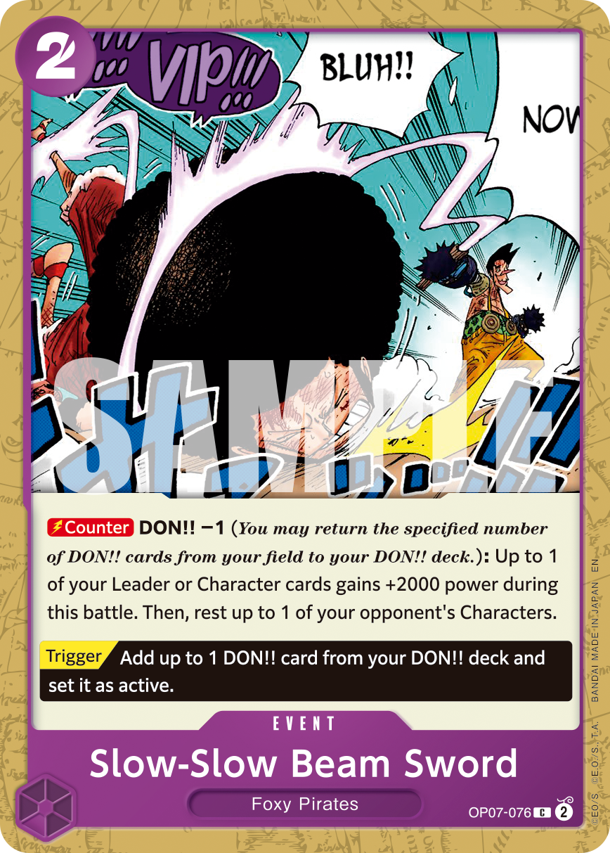 Slow-Slow Beam Sword One Piece card