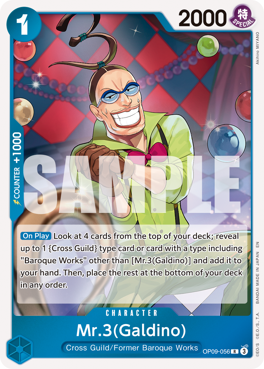 Mr.3(Galdino) One Piece card