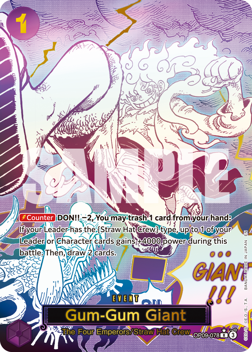 Gum-Gum Giant One Piece card
