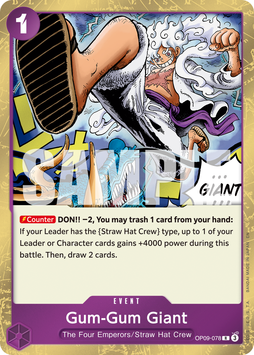 Gum-Gum Giant One Piece card