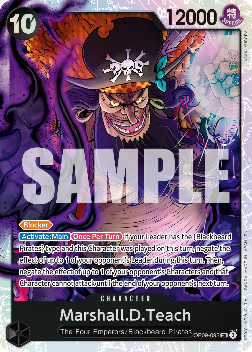 Marshall.D.Teach One Piece card
