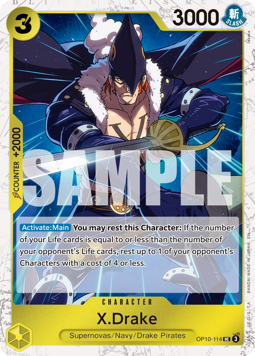 X.Drake One Piece card