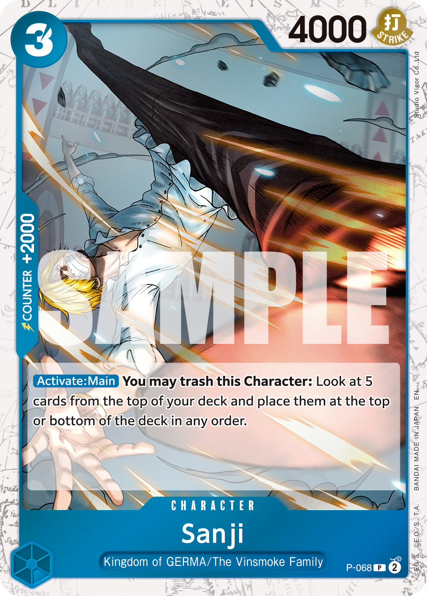 Sanji One Piece card