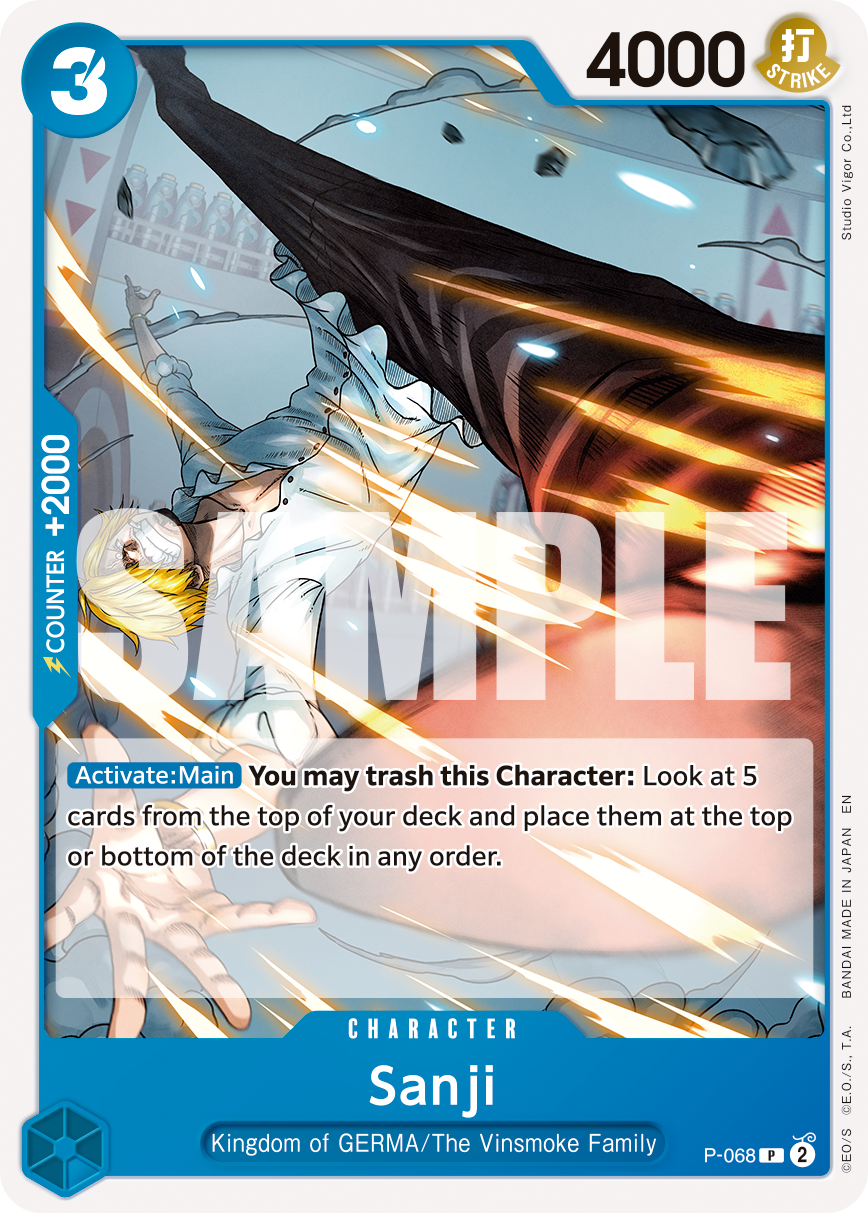 Sanji One Piece card