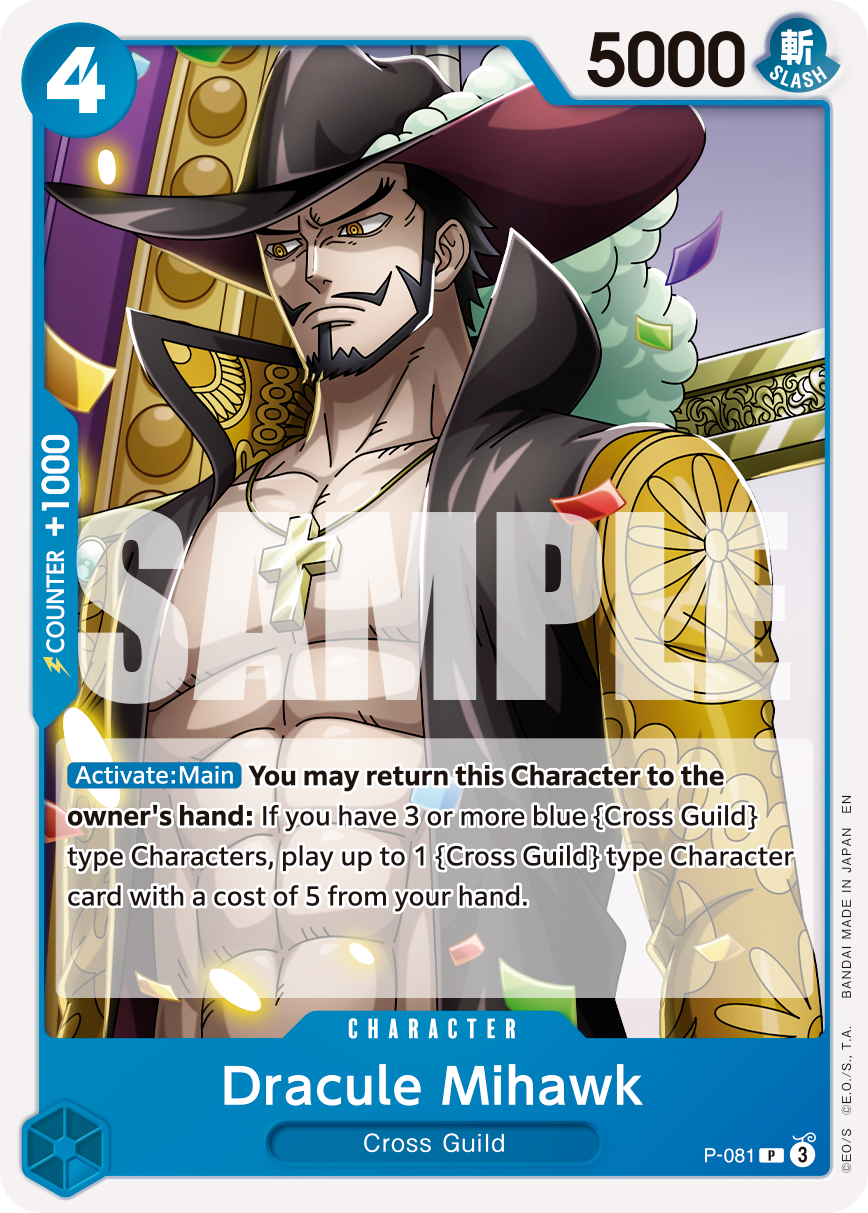 Dracule Mihawk One Piece card