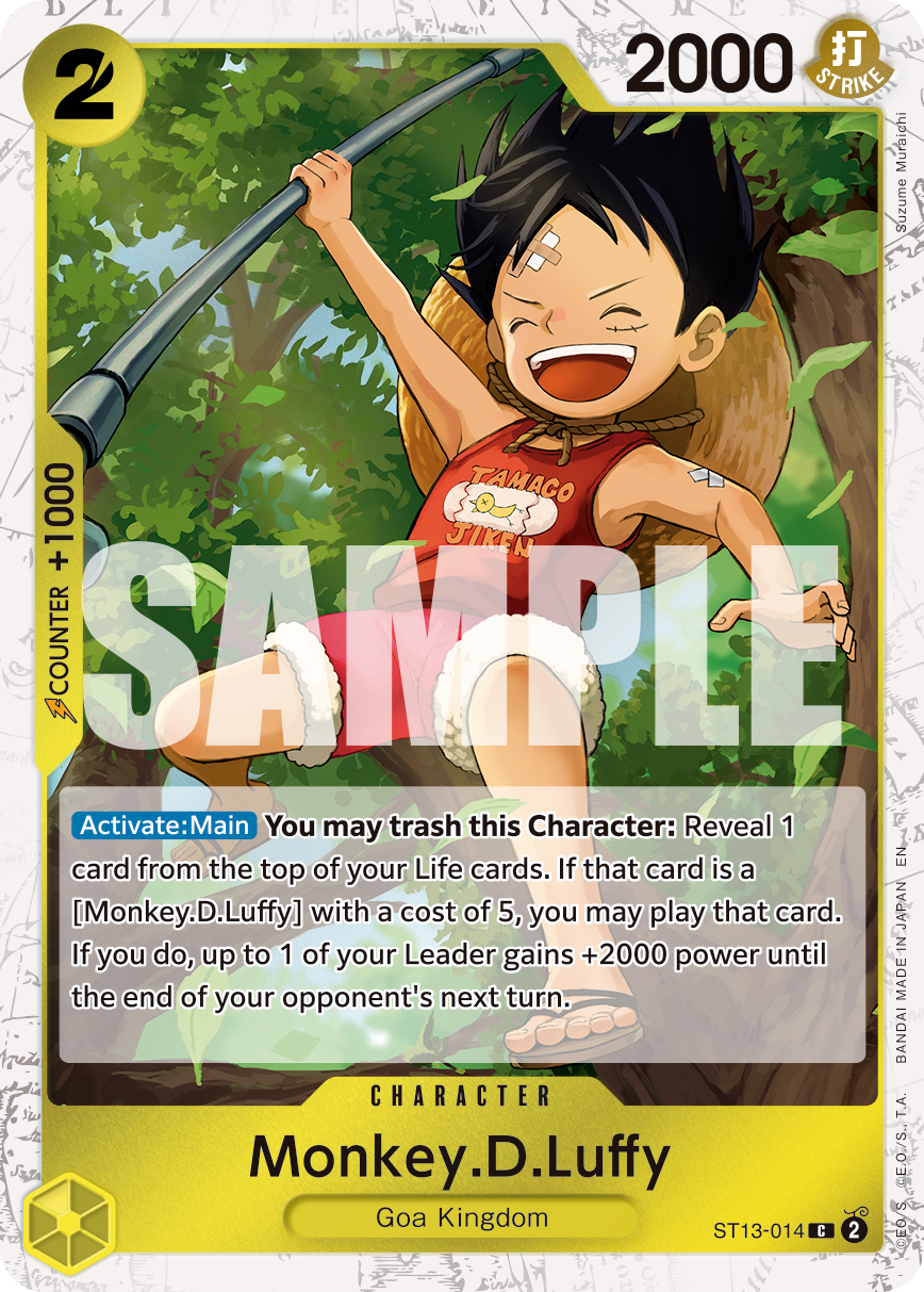Monkey.D.Luffy One Piece card