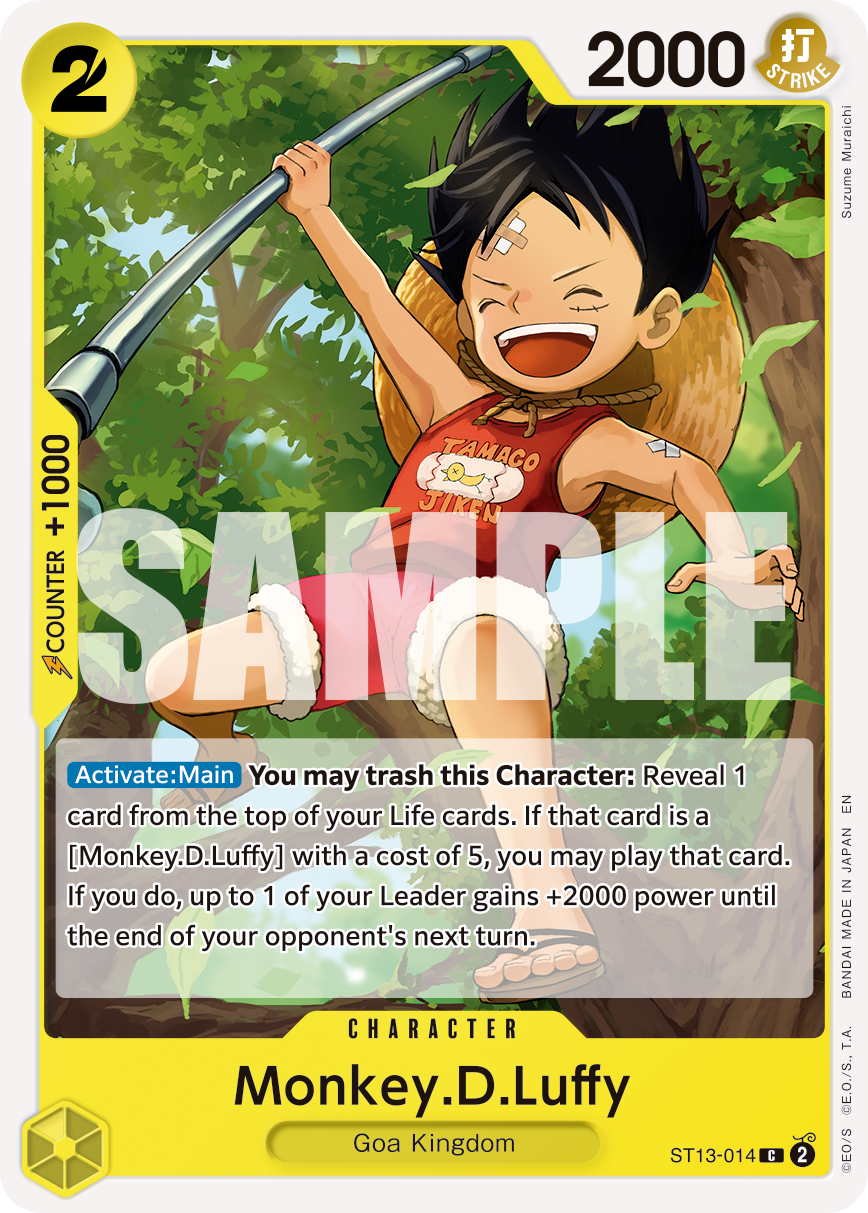 Monkey.D.Luffy One Piece card