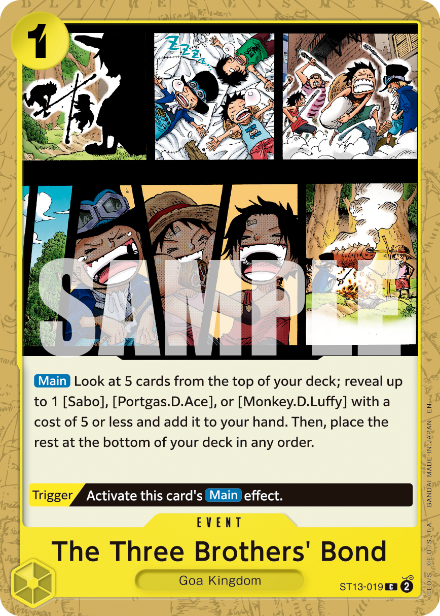 The Three Brothers' Bond One Piece card
