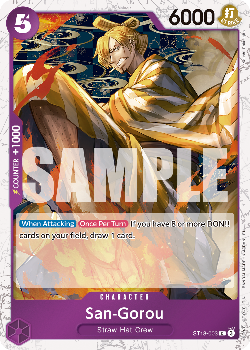 San-Gorou One Piece card
