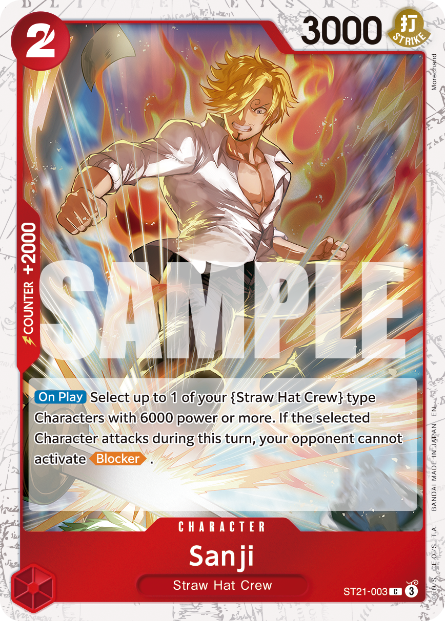 Sanji One Piece card