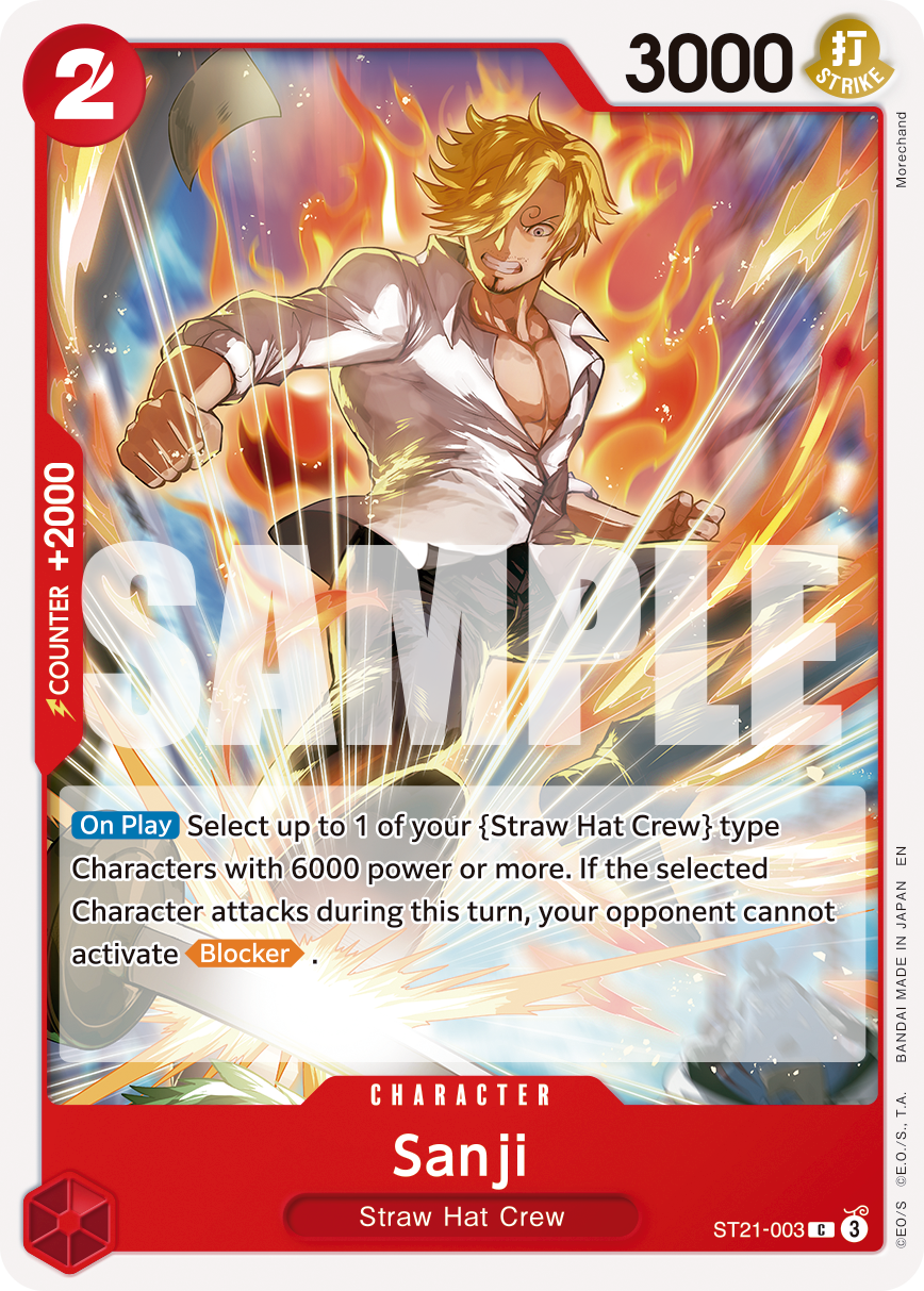Sanji One Piece card