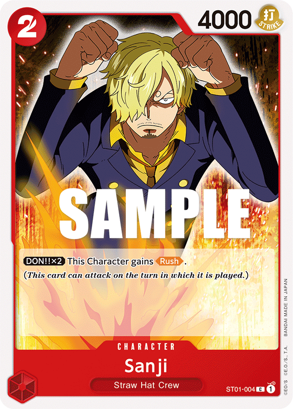 Sanji One Piece card