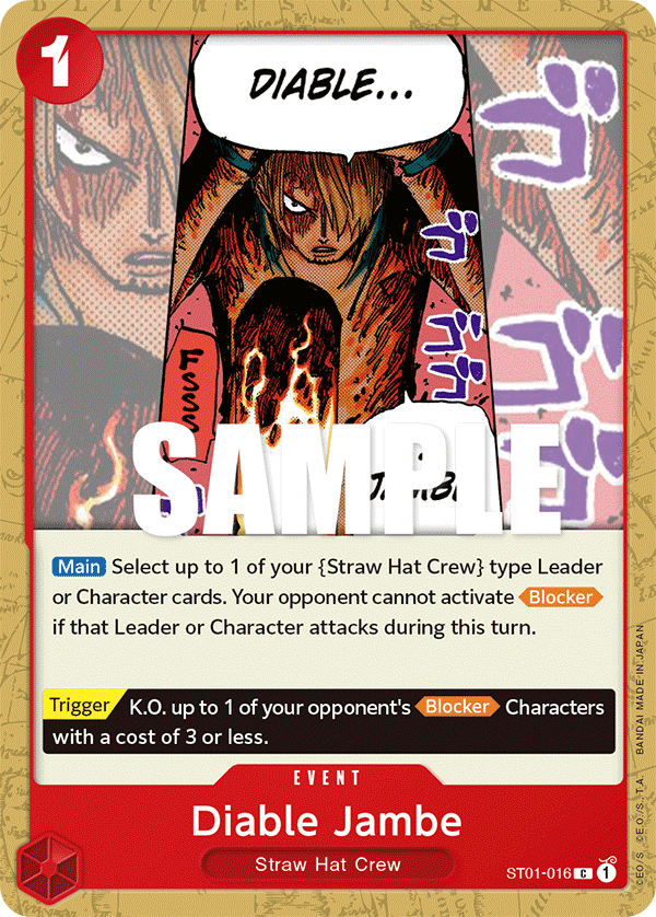 Diable Jambe One Piece card