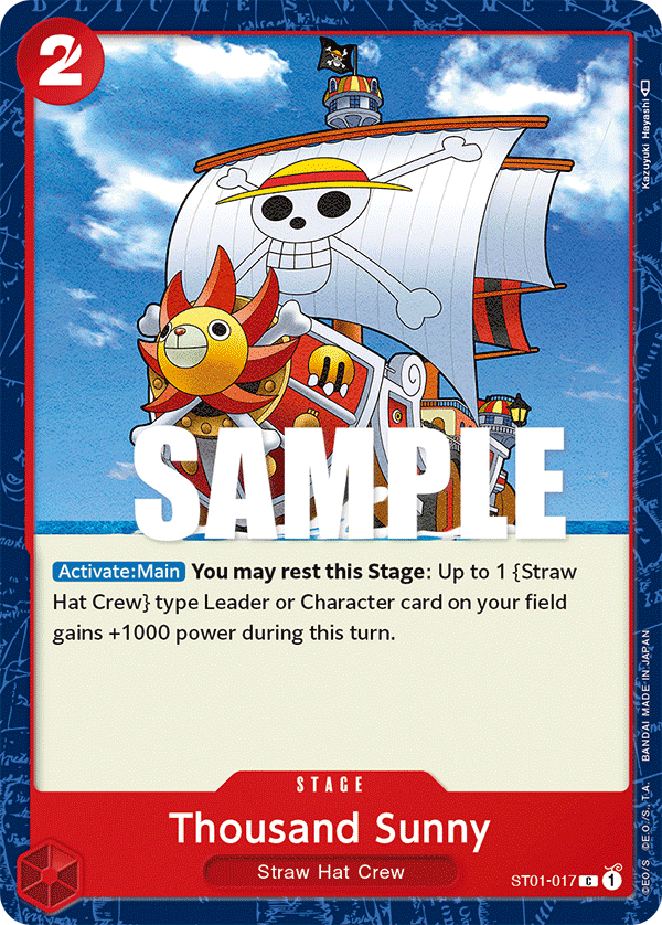 Thousand Sunny One Piece card