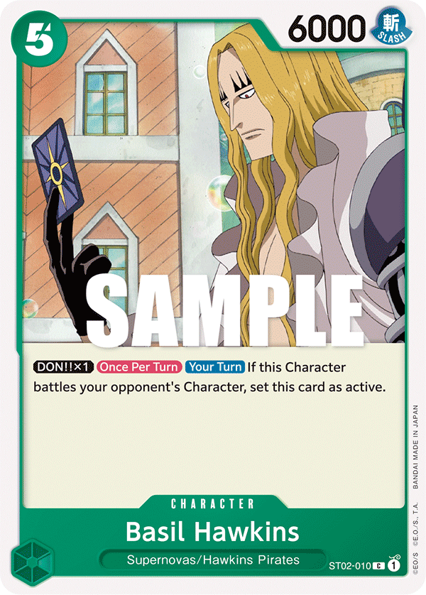 Basil Hawkins One Piece card