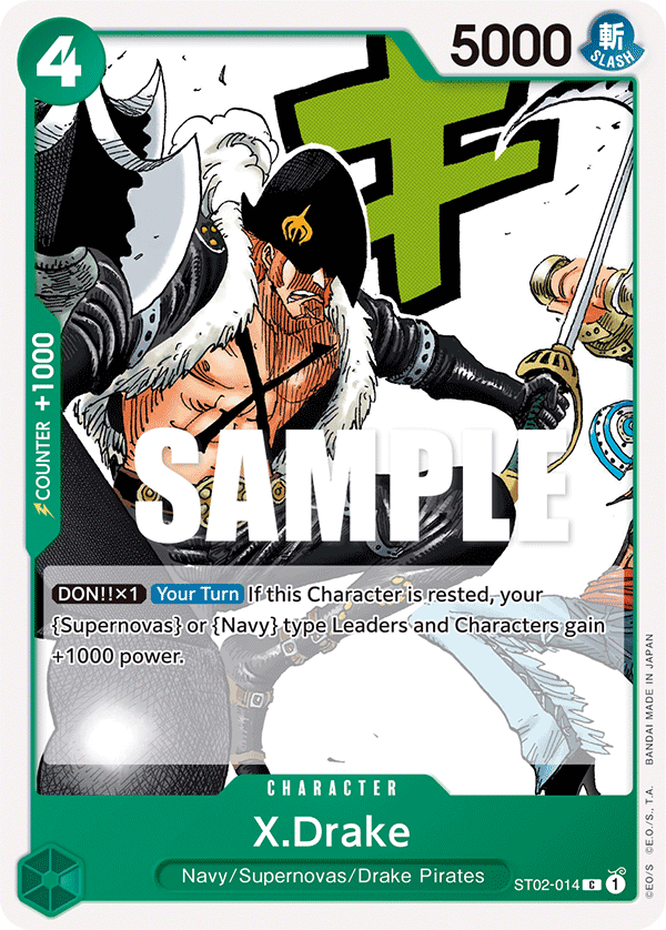 X.Drake One Piece card