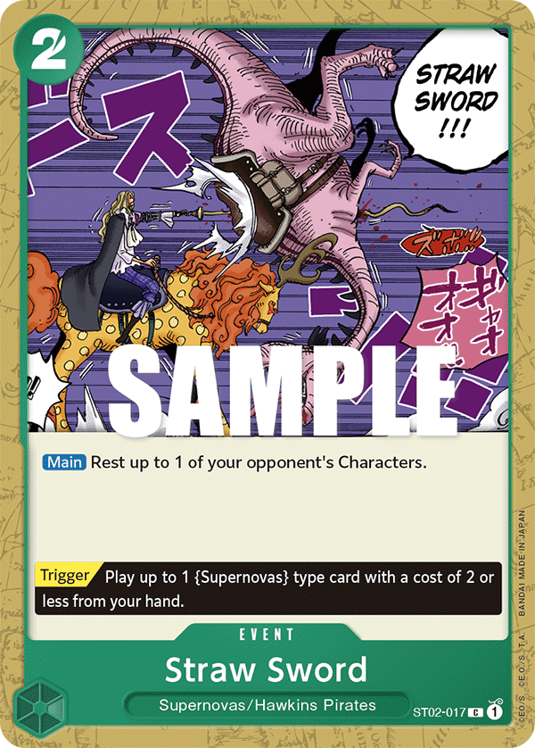 Straw Sword One Piece card