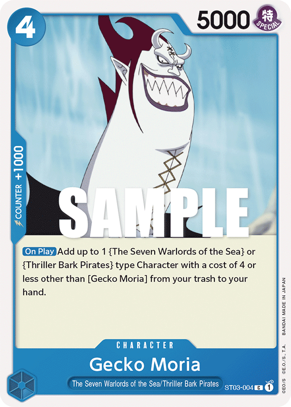 Gecko Moria One Piece card
