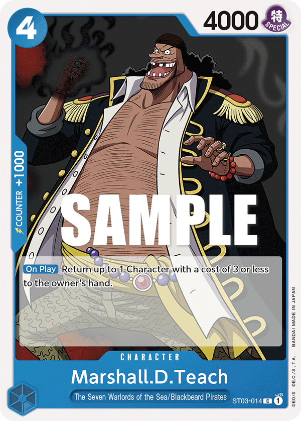 Marshall.D.Teach One Piece card