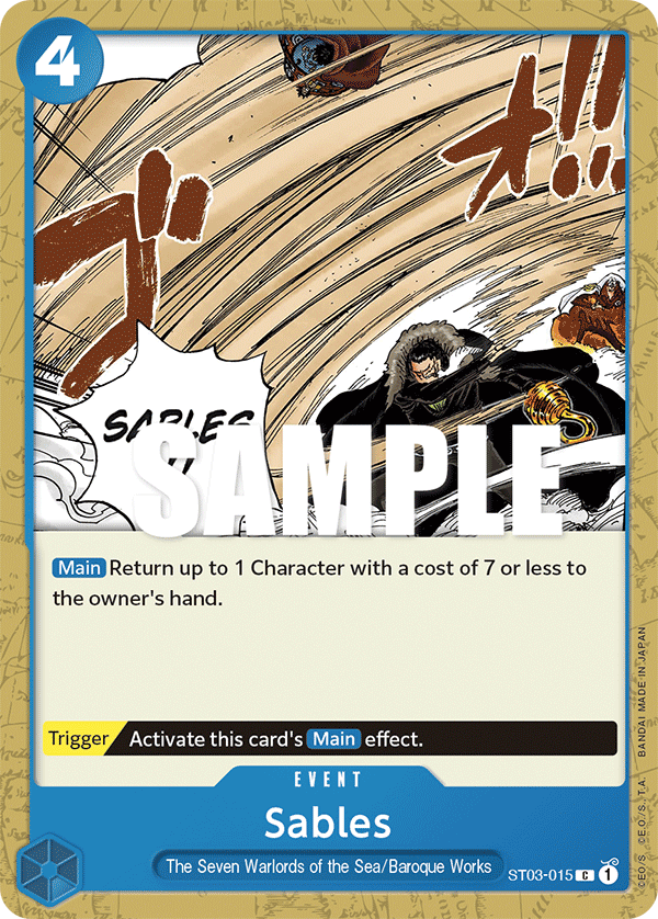 Sables One Piece card