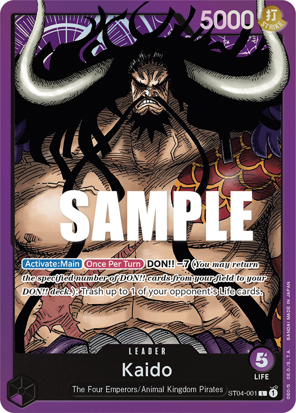 Kaido One Piece card